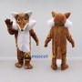 Custom Brown and White Fox Mascot Costume Adult Full Body Suit for Wildlife Events