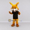 Custom Yellow Orange and Black Fantasy Animal in T Shirt Mascot Costume Adult Full Body Suit for School Events Custom Yellow Orange and Black Fantasy Animal in T Shirt Mascot Costume Adult Full Body Suit for School Events
