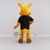 Custom Yellow Orange and Black Fantasy Animal in T Shirt Mascot Costume Adult Full Body Suit for School Events Custom Yellow Orange and Black Fantasy Animal in T Shirt Mascot Costume Adult Full Body Suit for School Events