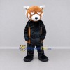 Custom Brown Black and White Red Panda Mascot Costume Adult Full Body Suit for Wildlife Events