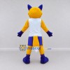 Custom Yellow Blue and White Fox in Sportswear Mascot Costume Adult Full Body Suit for Sports Events Custom Yellow Blue and White Fox in Sportswear Mascot Costume Adult Full Body Suit for Sports Events