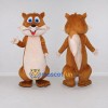 Custom Brown and Cream Rodent Mascot Costume Adult Full Body Suit for School Events Custom Brown and Cream Rodent Mascot Costume Adult Full Body Suit for School Events