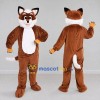 Custom Brown and White Fox Mascot Costume Adult Full Body Suit for Wildlife Events Custom Brown and White Fox Mascot Costume Adult Full Body Suit for Wildlife Events