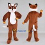 Custom Brown and White Fox Mascot Costume Adult Full Body Suit for Wildlife Events
