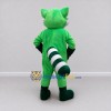 Custom Green and White Raccoon Mascot Costume Adult Full Body Suit for School Events Custom Green and White Raccoon Mascot Costume Adult Full Body Suit for School Events