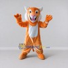 Custom Orange and White Big Cat Mascot Costume Adult Full Body Suit for Wildlife Events Custom Orange and White Big Cat Mascot Costume Adult Full Body Suit for Wildlife Events