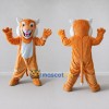 Custom Orange and White Big Cat Mascot Costume Adult Full Body Suit for Wildlife Events Custom Orange and White Big Cat Mascot Costume Adult Full Body Suit for Wildlife Events