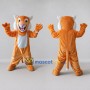 Custom Orange and White Big Cat Mascot Costume Adult Full Body Suit for Wildlife Events