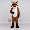 Custom Brown Black and White Fox with Sunglasses Mascot Costume Adult Full Body Suit for Themed Parties