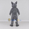 Custom Gray and White Dog Mascot Costume Adult Full Body Suit for Pet Events