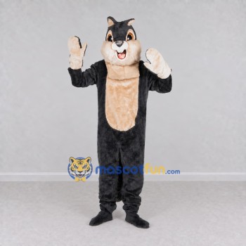 Custom Black and Tan Squirrel Mascot Costume Adult Full Body Suit for Pet Events Custom Black and Tan Squirrel Mascot Costume Adult Full Body Suit for Pet Events