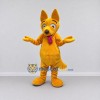 Custom Yellow Dog Mascot Costume Adult Full Body Suit for School Events Custom Yellow Dog Mascot Costume Adult Full Body Suit for School Events