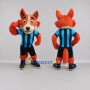 Custom Orange Blue and Black Fox in Sportswear Mascot Costume Adult Full Body Suit for Sports Events