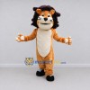 Custom Tan and Dark Brown Lion Mascot Costume Adult Full Body Suit for Wildlife Events