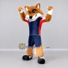 Custom Orange Navy Blue and Red Fox in Sportswear Mascot Costume Adult Full Body Suit for Sports Events Custom Orange Navy Blue and Red Fox in Sportswear Mascot Costume Adult Full Body Suit for Sports Events
