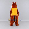 Custom Brown and Yellow Squirrel in Vest Mascot Costume Adult Full Body Suit for School Events Custom Brown and Yellow Squirrel in Vest Mascot Costume Adult Full Body Suit for School Events