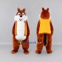 Custom Brown and Yellow Squirrel in Vest Mascot Costume Adult Full Body Suit for School Events