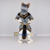Custom Gray Black and Tan Canine Character Mascot Costume Adult Full Body Suit for School Events Custom Gray Black and Tan Canine Character Mascot Costume Adult Full Body Suit for School Events