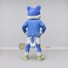Custom Blue and White Fox in Sportswear Mascot Costume Adult Full Body Suit for Sports Events Custom Blue and White Fox in Sportswear Mascot Costume Adult Full Body Suit for Sports Events