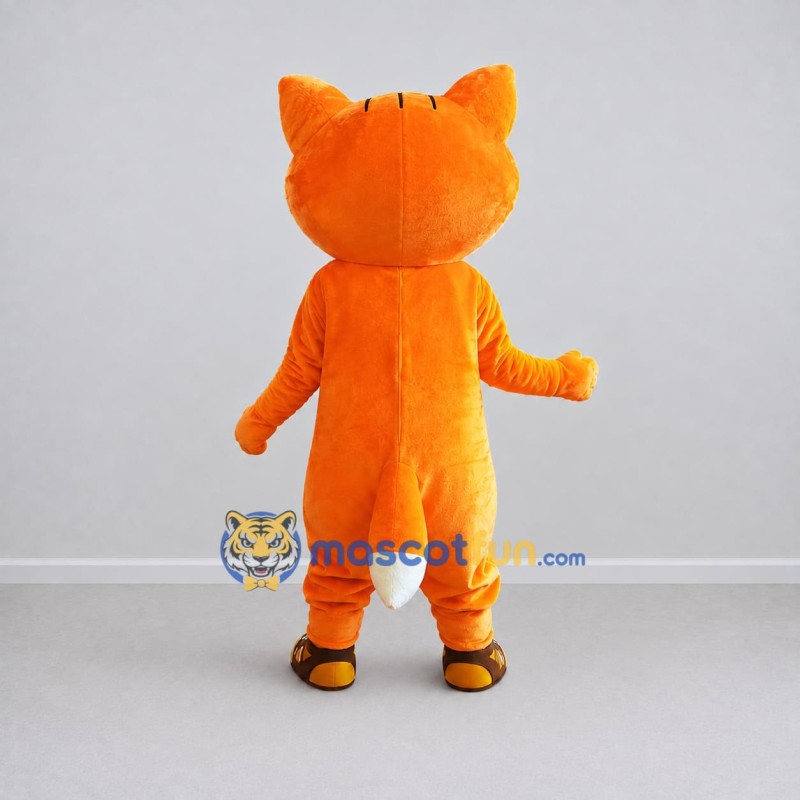 Custom Orange and White Fox Mascot Costume Adult Full Body Suit for School Events Custom Orange and White Fox Mascot Costume Adult Full Body Suit for School Events