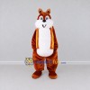 Custom Brown and Yellow Squirrel in Vest Mascot Costume Adult Full Body Suit for School Events Custom Brown and Yellow Squirrel in Vest Mascot Costume Adult Full Body Suit for School Events