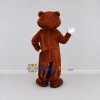 Custom Brown and White Bear Mascot Costume Adult Full Body Suit for School Events Custom Brown and White Bear Mascot Costume Adult Full Body Suit for School Events
