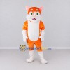 Custom Orange and White Cat Mascot Costume Adult Full Body Suit for Pet Events Custom Orange and White Cat Mascot Costume Adult Full Body Suit for Pet Events