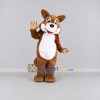 Custom Brown and White Dog Mascot Costume Adult Full Body Suit for Pet Events Custom Brown and White Dog Mascot Costume Adult Full Body Suit for Pet Events