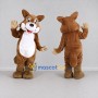 Custom Brown and White Dog Mascot Costume Adult Full Body Suit for Pet Events