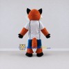 Custom Orange White and Blue Fox in Sportswear Mascot Costume Adult Full Body Suit for Sports Events Custom Orange White and Blue Fox in Sportswear Mascot Costume Adult Full Body Suit for Sports Events
