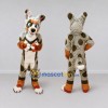 Custom Gray Brown and Orange Lynx Mascot Costume Adult Full Body Suit for Wildlife Events Custom Gray Brown and Orange Lynx Mascot Costume Adult Full Body Suit for Wildlife Events