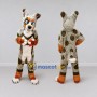 Custom Gray Brown and Orange Lynx Mascot Costume Adult Full Body Suit for Wildlife Events