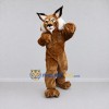 Custom Brown and White Lynx Mascot Costume Adult Full Body Suit for Wildlife Events Custom Brown and White Lynx Mascot Costume Adult Full Body Suit for Wildlife Events