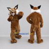Custom Brown and White Lynx Mascot Costume Adult Full Body Suit for Wildlife Events Custom Brown and White Lynx Mascot Costume Adult Full Body Suit for Wildlife Events
