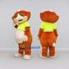 Custom Orange and Lime Green Hamster in T Shirt Mascot Costume Adult Full Body Suit for School Events Custom Orange and Lime Green Hamster in T Shirt Mascot Costume Adult Full Body Suit for School Events