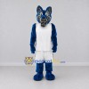 Custom Blue and White Wolf in Sportswear Mascot Costume Adult Full Body Suit for Sports Events Custom Blue and White Wolf in Sportswear Mascot Costume Adult Full Body Suit for Sports Events