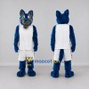 Custom Blue and White Wolf in Sportswear Mascot Costume Adult Full Body Suit for Sports Events Custom Blue and White Wolf in Sportswear Mascot Costume Adult Full Body Suit for Sports Events