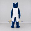 Custom Blue and White Wolf in Sportswear Mascot Costume Adult Full Body Suit for Sports Events Custom Blue and White Wolf in Sportswear Mascot Costume Adult Full Body Suit for Sports Events