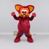 Custom Burgundy and Orange Animal Character Mascot Costume Adult Full Body Suit for School Events