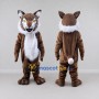 Custom Brown and White Lynx Mascot Costume Adult Full Body Suit for Wildlife Events