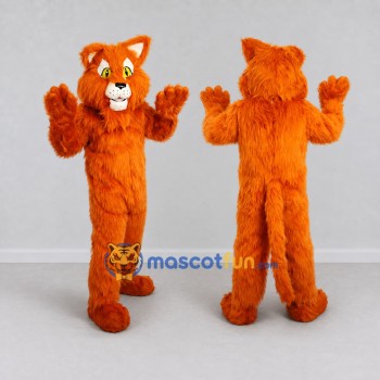 Custom Orange Cat Mascot Costume Adult Full Body Suit for Pet Events