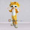 Custom Yellow and White Cat Mascot Costume Adult Full Body Suit for School Events Custom Yellow and White Cat Mascot Costume Adult Full Body Suit for School Events