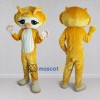 Custom Yellow and White Cat Mascot Costume Adult Full Body Suit for School Events Custom Yellow and White Cat Mascot Costume Adult Full Body Suit for School Events