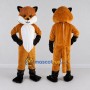 Custom Orange Black and White Fox Mascot Costume Adult Full Body Suit for Wildlife Events