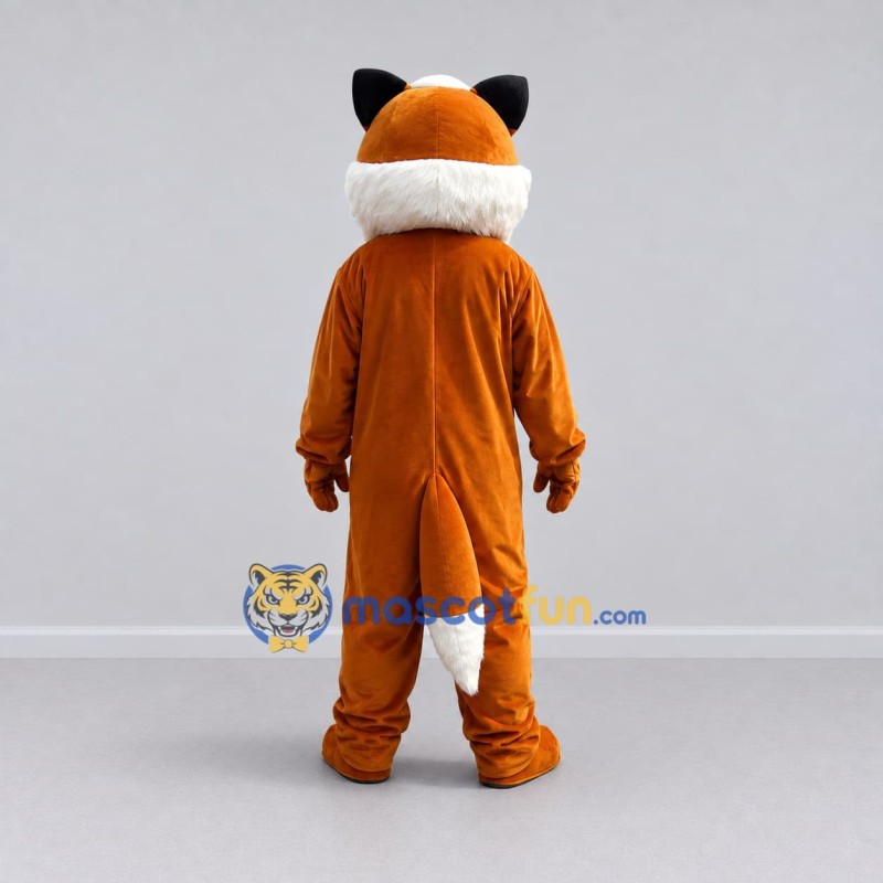 Custom Orange and White Fox Mascot Costume Adult Full Body Suit for Wildlife Events Custom Orange and White Fox Mascot Costume Adult Full Body Suit for Wildlife Events
