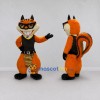 Custom Orange Black and Tan Squirrel with Sunglasses Mascot Costume Adult Full Body Suit for Themed Parties Custom Orange Black and Tan Squirrel with Sunglasses Mascot Costume Adult Full Body Suit for Themed Parties