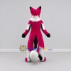 Custom Pink Black and White Fox Mascot Costume Adult Full Body Suit for School Events Custom Pink Black and White Fox Mascot Costume Adult Full Body Suit for School Events