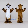Custom Brown and White Meerkat Mascot Costume Adult Full Body Suit for Wildlife Events