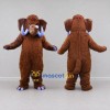 Custom Brown Mammoth Mascot Costume Adult Full Body Suit for Prehistoric Events