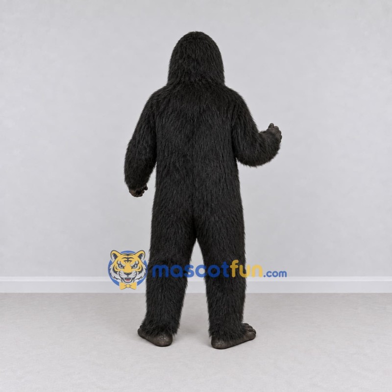 Custom Black Muscular Gorilla Mascot Costume Adult Full Body Suit for Wildlife Events Custom Black Muscular Gorilla Mascot Costume Adult Full Body Suit for Wildlife Events